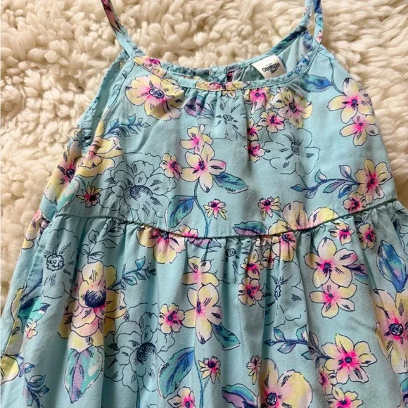 OshKosh B'gosh Light Blue Floral Dress - Picture 2 of 7